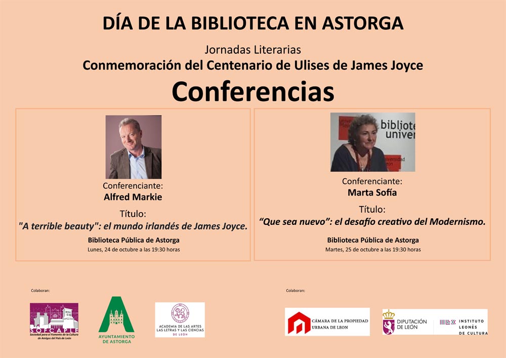 La Biblioteca Municipal De Astorga Acoge Las Jornadas Literarias Sobre El Ulises De James Joyce 0278