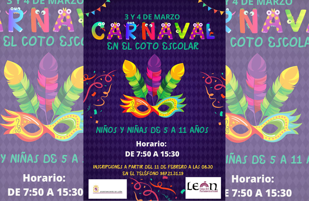 Cartel de Carnaval del Coto Escolar de León